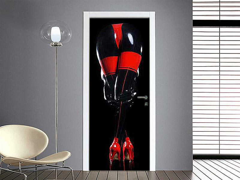 adesivo porta erotica donna sexy