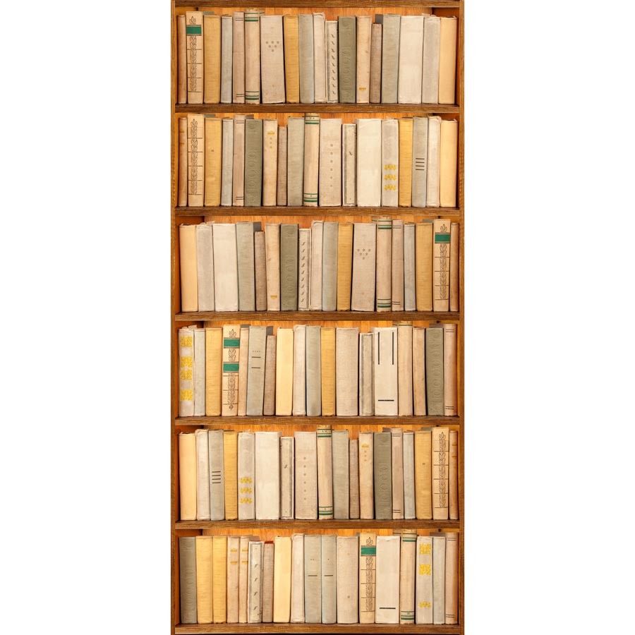 Adesivo per Porta: Finta libreria
