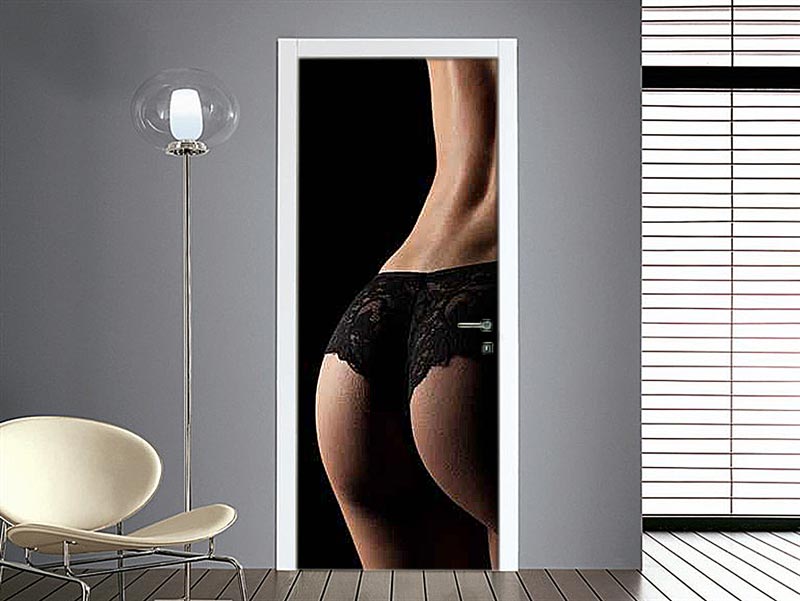 adesivo porta personalizzato sexy schiena sensuale