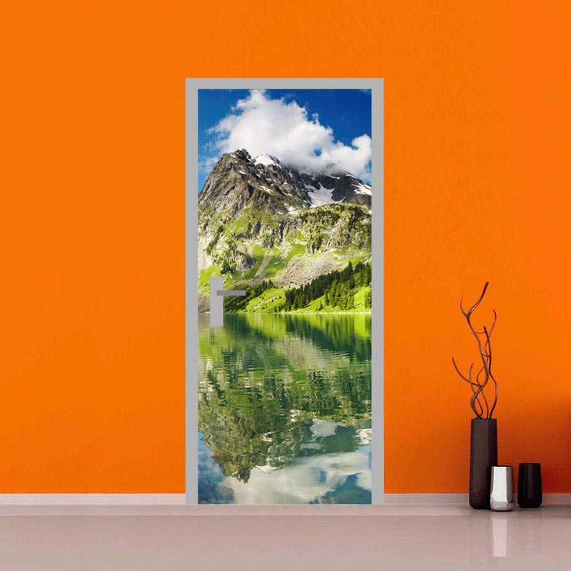 adesivo per porte : alpi svizzere