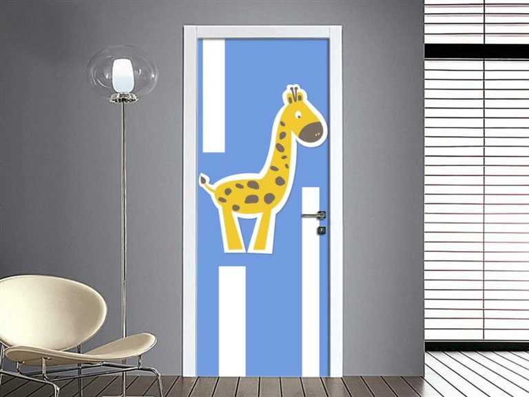 adesivi porte bambini giraffa sticker decorazione