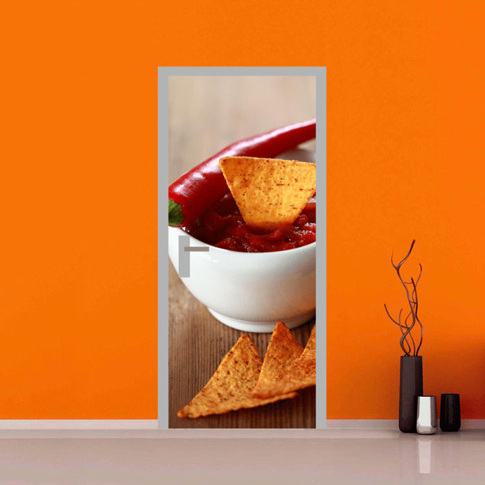 adesivo per porte : tacos e chili