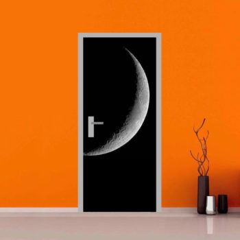 adesivo per porte : luna calante