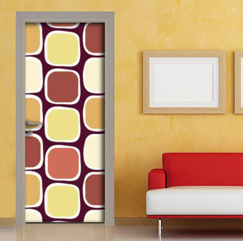 Adesivo porte decorazione vintage