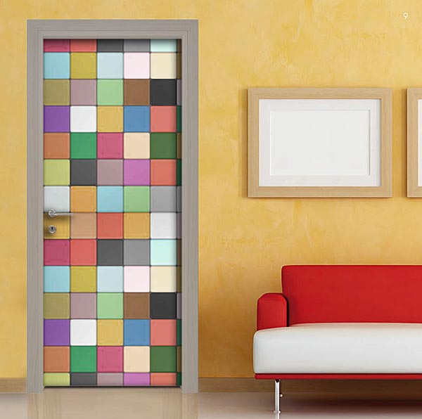 Sticker mattonelle colorate