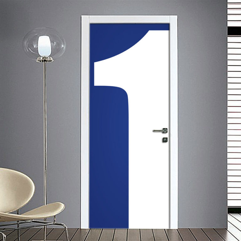 Adesivo Porta: Numero 1
