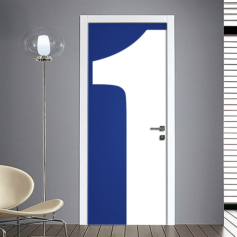 Adesivo Porta: Numero 1