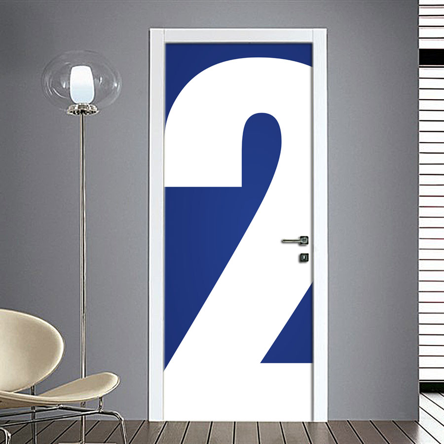 Adesivo Porta: Numero 2