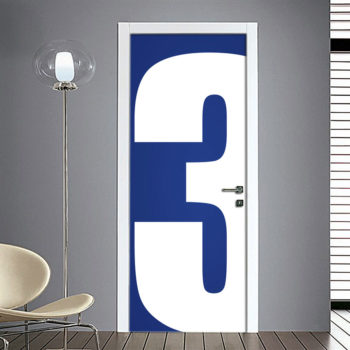 Adesivo Porta: Numero 3