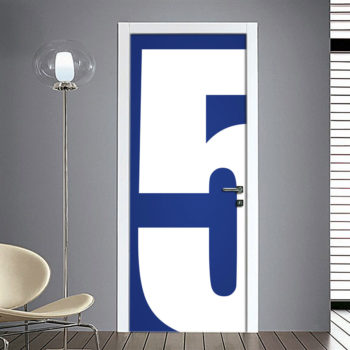 Adesivo Porta: Numero 5