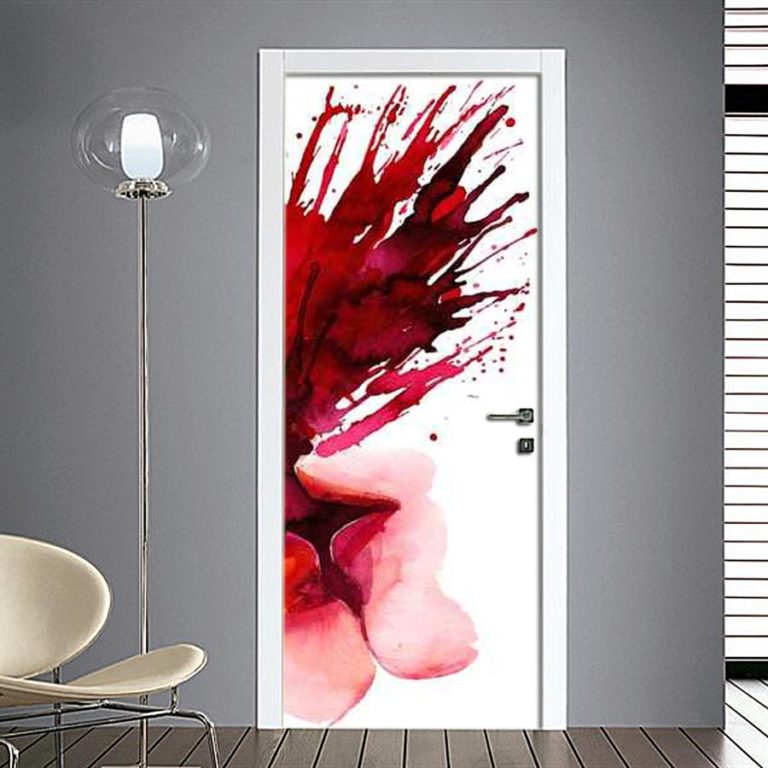 Adesivi per porte con schizzo di vernice