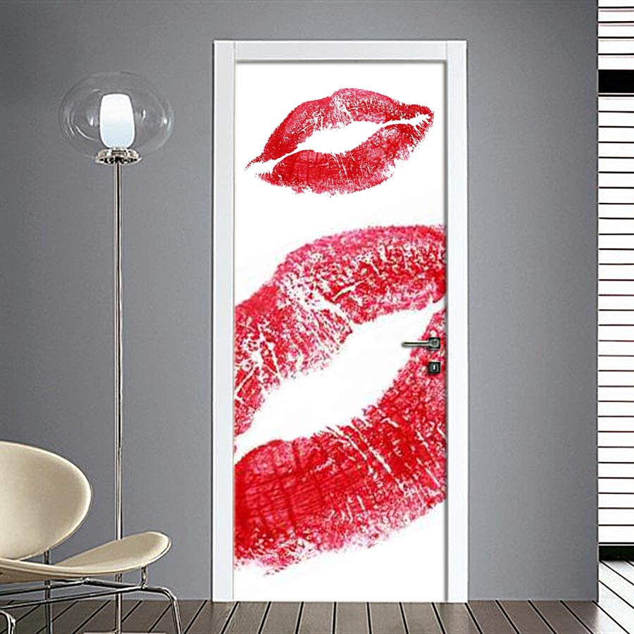 Adesivo per porta bacio kiss