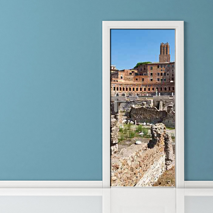 Adesivo per porta - Roma Mercati di Traiano