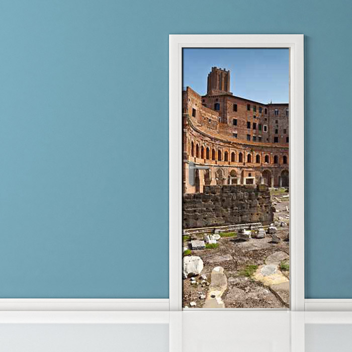 Adesivo per porta - Roma mercati di Traiano