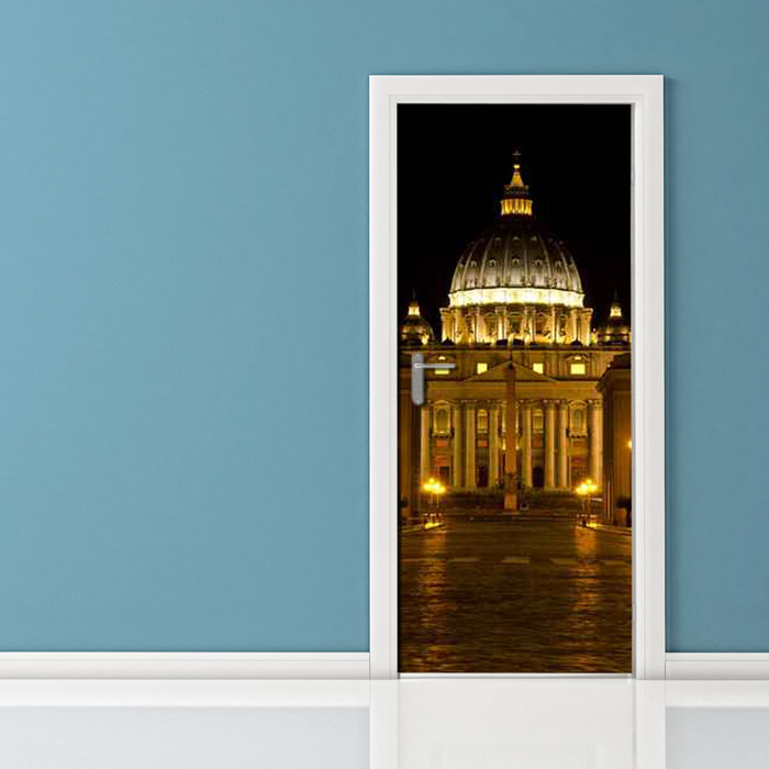 Adesivo per porta - Roma San Pietro Vaticano