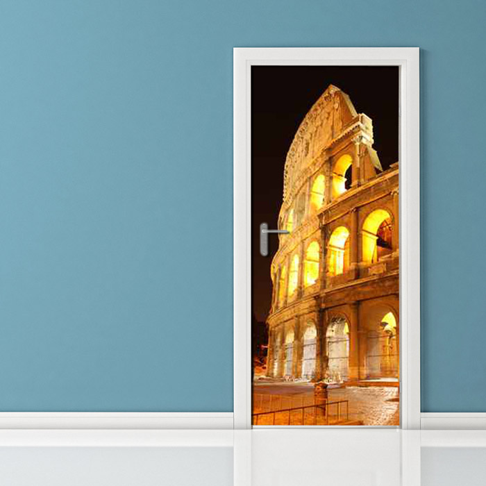 Adesivo per porta - Roma Colosseo