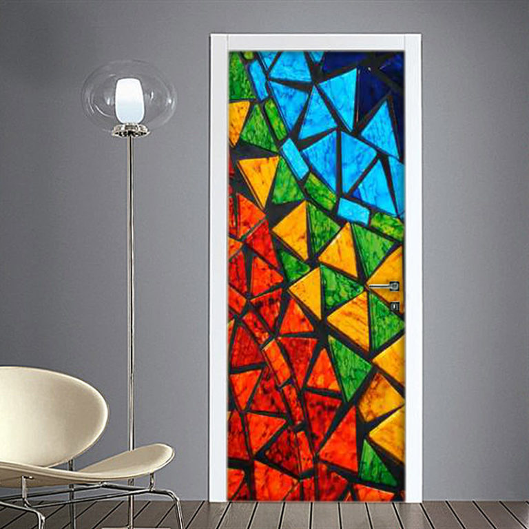 Mosaico Bagno: Adesivo per Porta