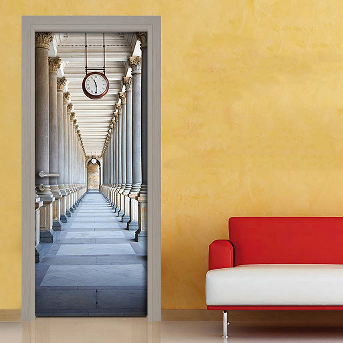 Rivestimento porta adesivo colonnato Karlovy Vary