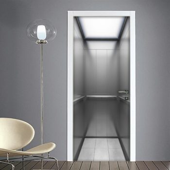 Ascensore interno: adesivo porta