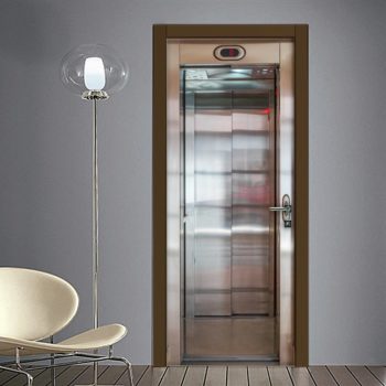 Ascensore interno: adesivo porta