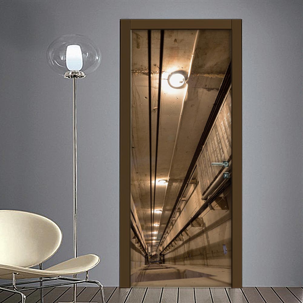 Tromba ascensore: adesivo porte