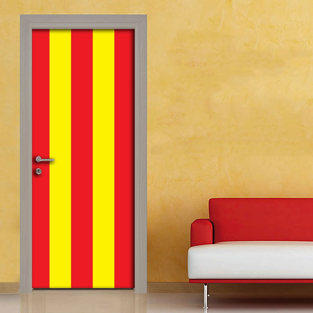 Adesivo porta righe rosso giallo