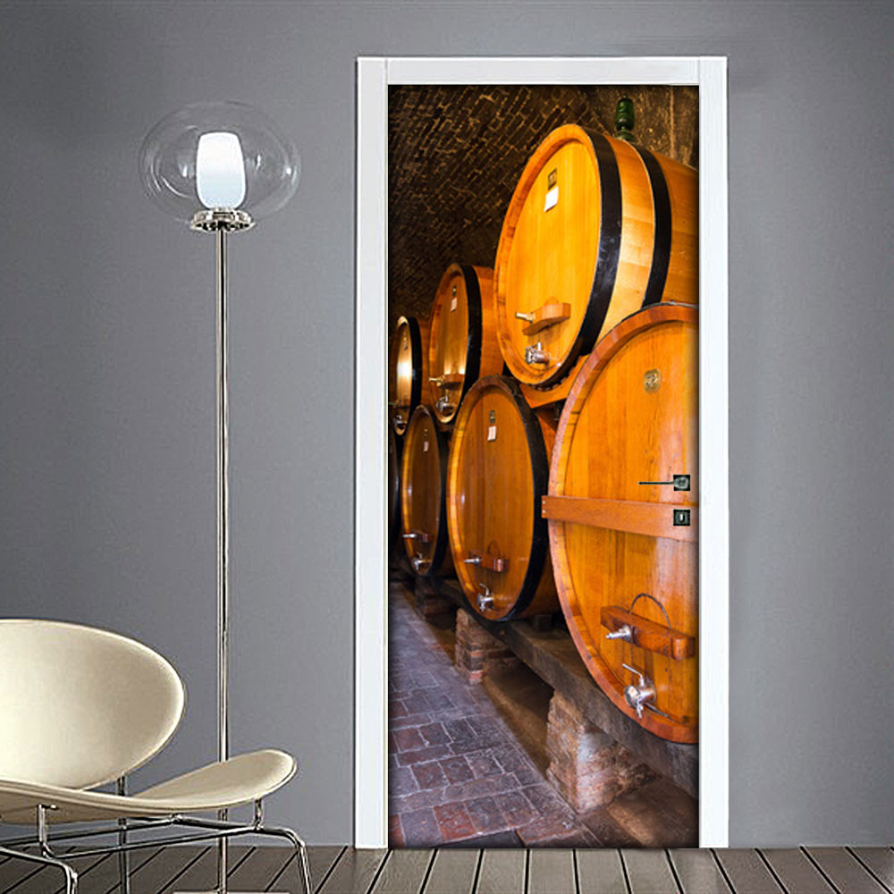 Adesivo per porta botte in cantine