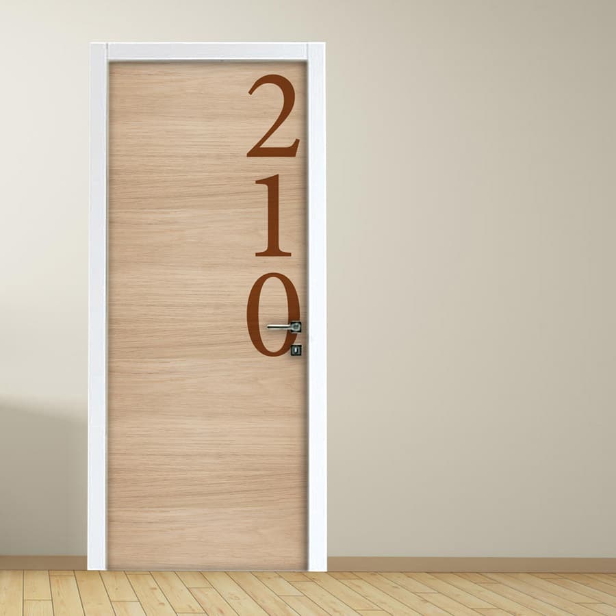Adesivo per porte: Hotel e Ufficio con effetto legno