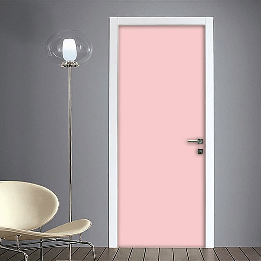 Adesivo porta rosa quarzo (millennials pink) su Quadriperarredare