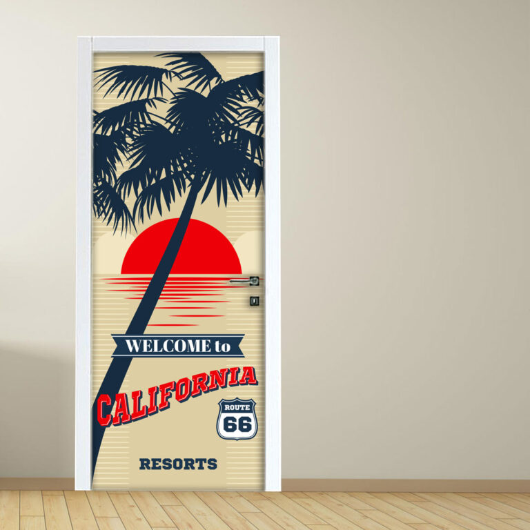 Adesivo per Porta Interna: welcome to California, Route 66