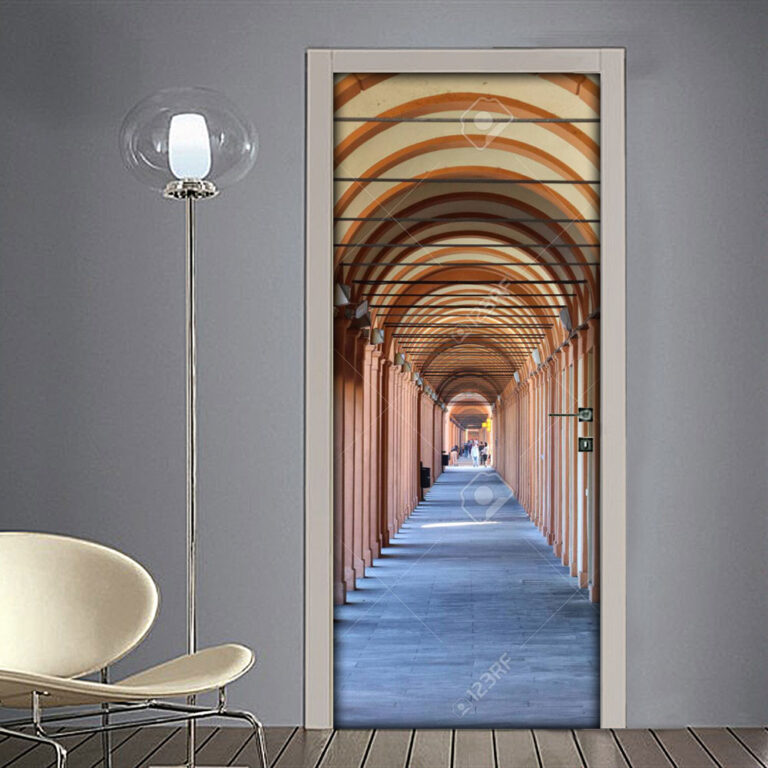 Adesivo per porta: Bologna portico del santuario di San Luca