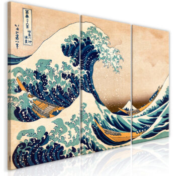 Quadro - The Great Wave off Kanagawa (3 Parts)