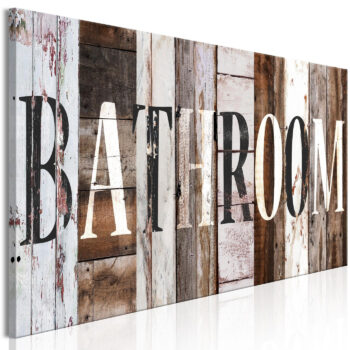 Quadro - Board: Bathroom (1 Part) Narrow
